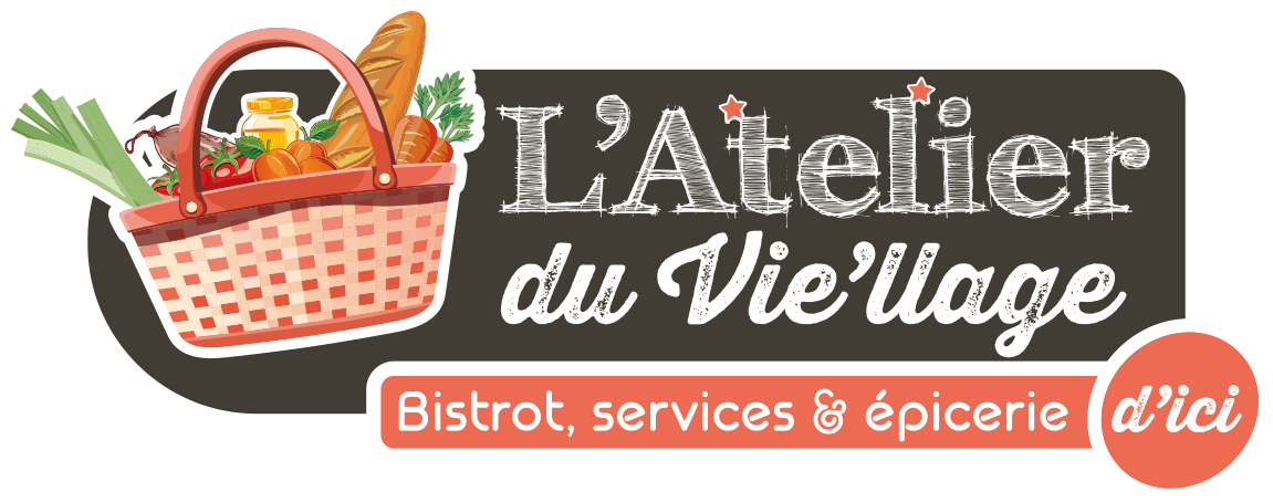 Logo de l'Atelier du Vie'llage • Bistrot, services & épicerie d'ici • Claveyson • Drôme des collines